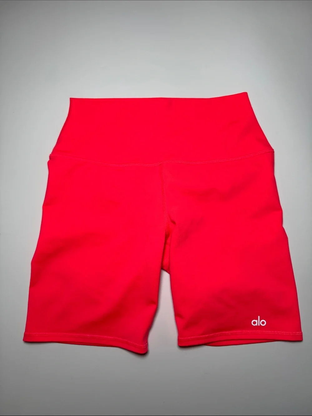 ALO Yoga High-Rise Hot Pink/orange Women's Bike Shorts